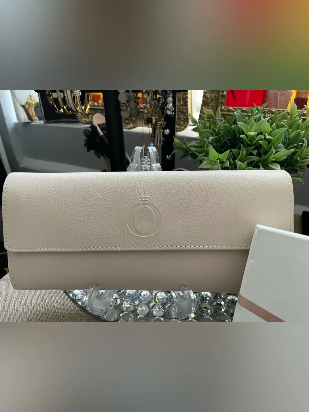 Pandora Soft Beige Leather Clutch Wallet